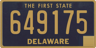 DE license plate 649175