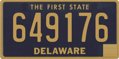 DE license plate 649176