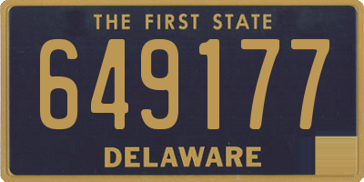DE license plate 649177