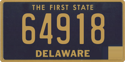 DE license plate 64918
