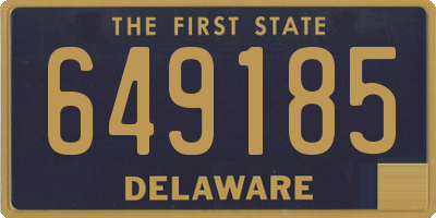DE license plate 649185