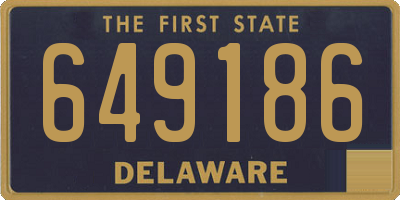 DE license plate 649186