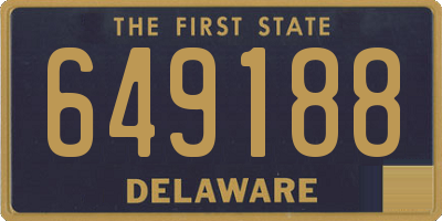 DE license plate 649188