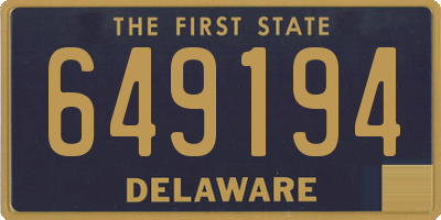 DE license plate 649194
