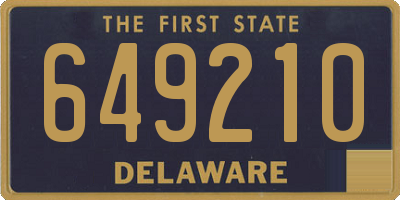 DE license plate 649210