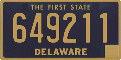 DE license plate 649211