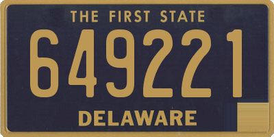 DE license plate 649221