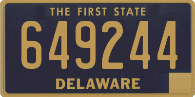 DE license plate 649244