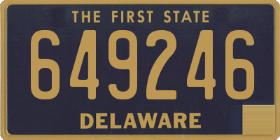 DE license plate 649246