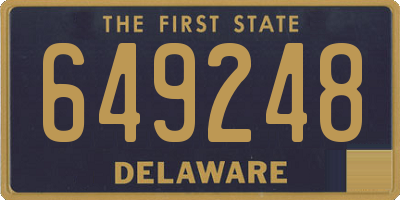 DE license plate 649248