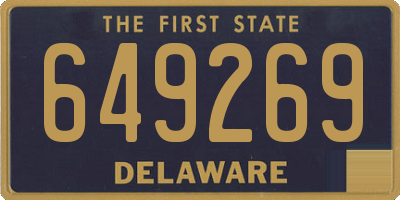 DE license plate 649269