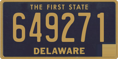 DE license plate 649271