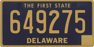 DE license plate 649275