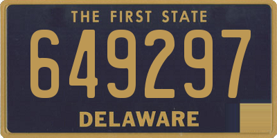 DE license plate 649297