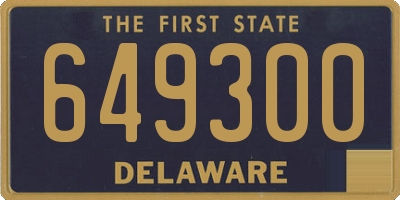 DE license plate 649300