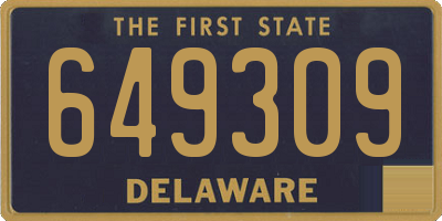 DE license plate 649309