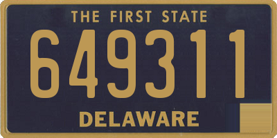 DE license plate 649311