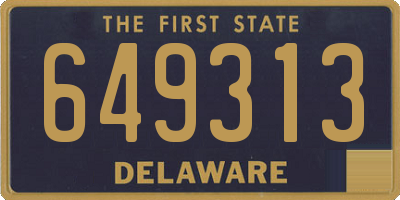 DE license plate 649313