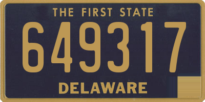 DE license plate 649317