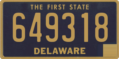 DE license plate 649318