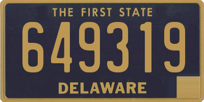 DE license plate 649319