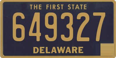 DE license plate 649327