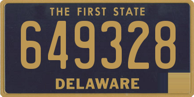 DE license plate 649328