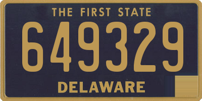 DE license plate 649329