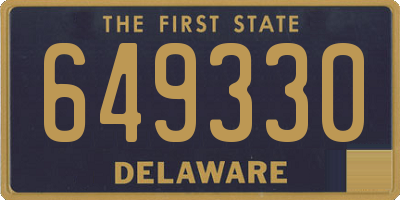 DE license plate 649330