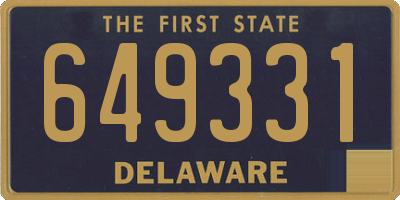 DE license plate 649331