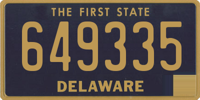 DE license plate 649335
