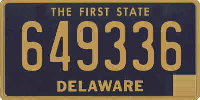 DE license plate 649336