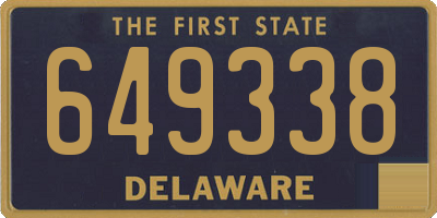 DE license plate 649338