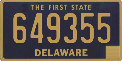 DE license plate 649355