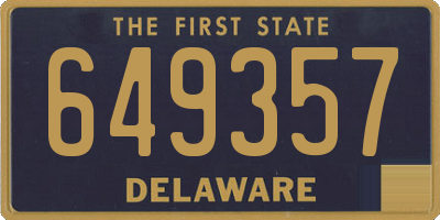 DE license plate 649357