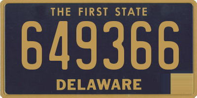 DE license plate 649366