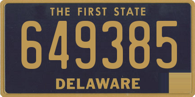DE license plate 649385