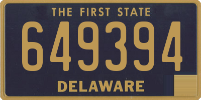 DE license plate 649394
