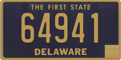 DE license plate 64941