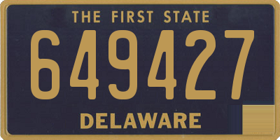 DE license plate 649427