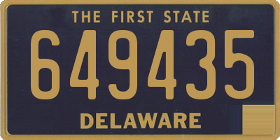 DE license plate 649435