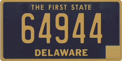 DE license plate 64944