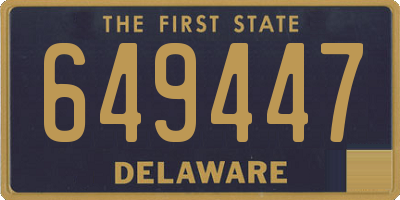 DE license plate 649447