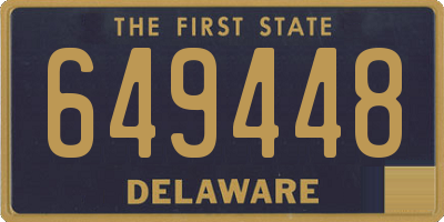 DE license plate 649448