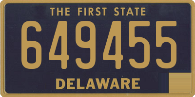 DE license plate 649455