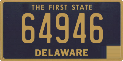 DE license plate 64946