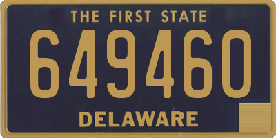DE license plate 649460
