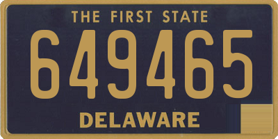 DE license plate 649465