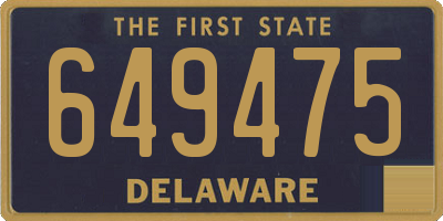 DE license plate 649475