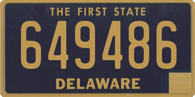 DE license plate 649486